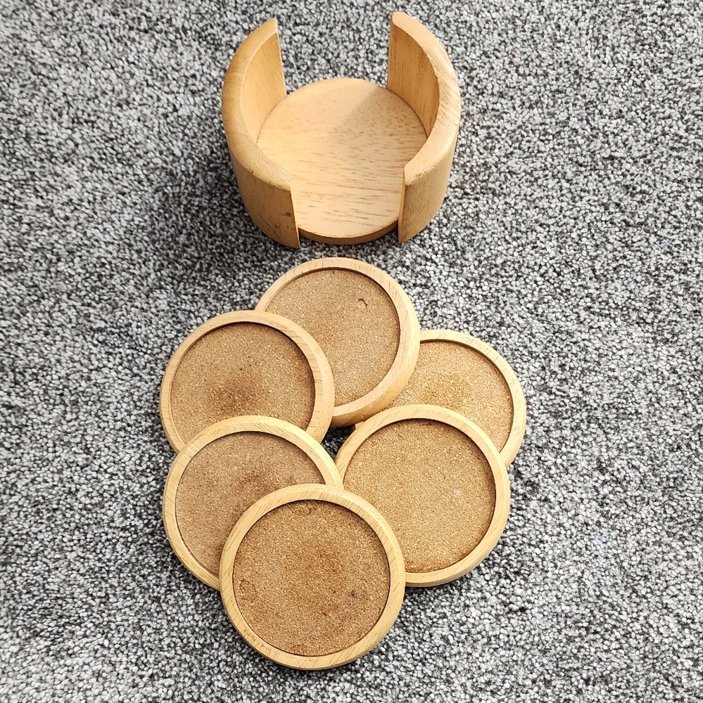 Tan Coasters Set of 6